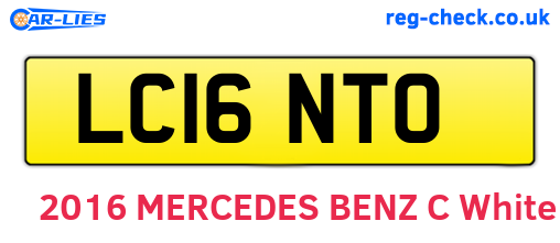 LC16NTO are the vehicle registration plates.