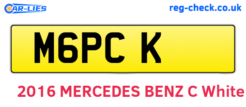 M6PCK are the vehicle registration plates.