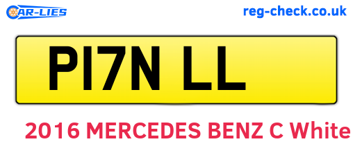 P17NLL are the vehicle registration plates.