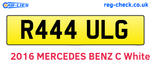 R444ULG are the vehicle registration plates.