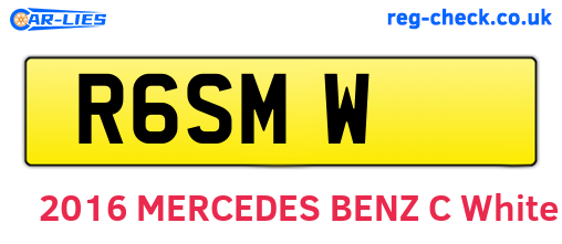 R6SMW are the vehicle registration plates.