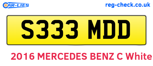 S333MDD are the vehicle registration plates.