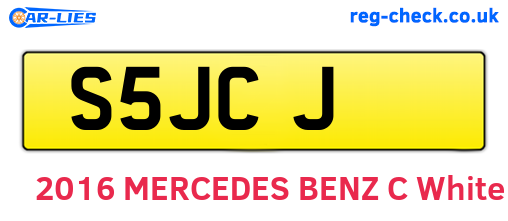 S5JCJ are the vehicle registration plates.