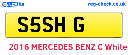 S5SHG are the vehicle registration plates.