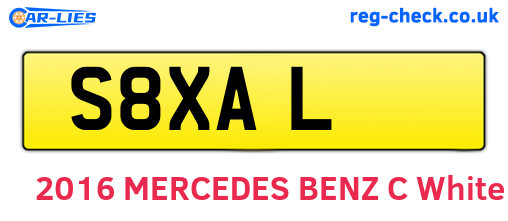 S8XAL are the vehicle registration plates.
