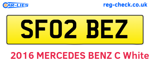 SF02BEZ are the vehicle registration plates.