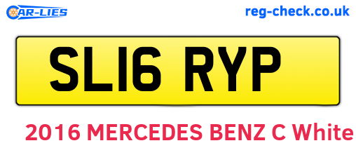 SL16RYP are the vehicle registration plates.
