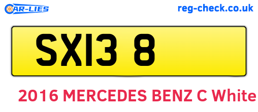 SXI38 are the vehicle registration plates.