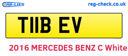 T11BEV are the vehicle registration plates.
