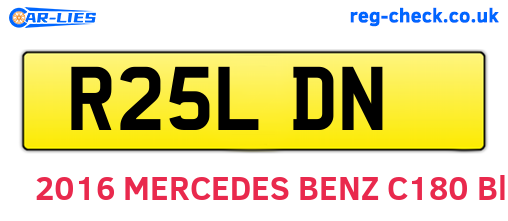 R25LDN are the vehicle registration plates.