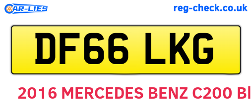 DF66LKG are the vehicle registration plates.