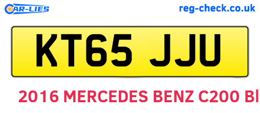 KT65JJU are the vehicle registration plates.