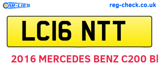 LC16NTT are the vehicle registration plates.