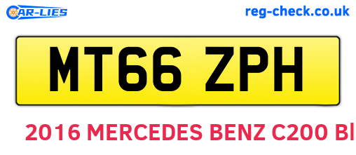 MT66ZPH are the vehicle registration plates.