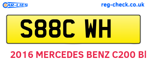 S88CWH are the vehicle registration plates.