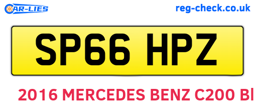 SP66HPZ are the vehicle registration plates.