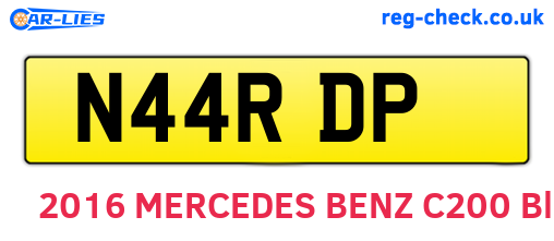 N44RDP are the vehicle registration plates.