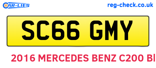 SC66GMY are the vehicle registration plates.