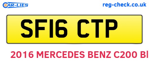SF16CTP are the vehicle registration plates.
