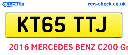 KT65TTJ are the vehicle registration plates.