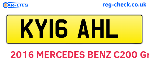KY16AHL are the vehicle registration plates.