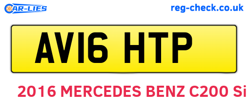 AV16HTP are the vehicle registration plates.