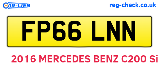 FP66LNN are the vehicle registration plates.