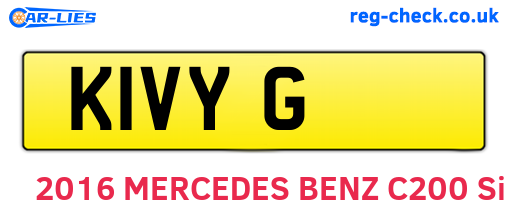 K1VYG are the vehicle registration plates.