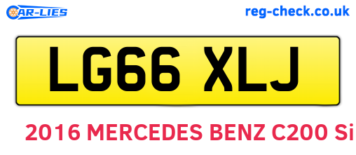 LG66XLJ are the vehicle registration plates.