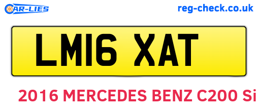 LM16XAT are the vehicle registration plates.
