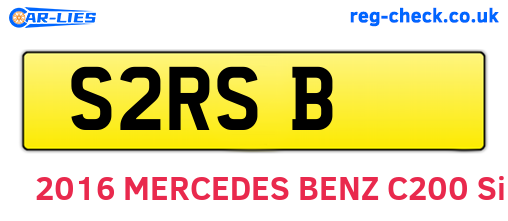 S2RSB are the vehicle registration plates.
