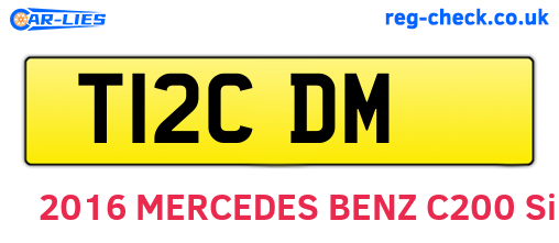 T12CDM are the vehicle registration plates.