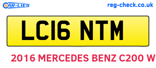 LC16NTM are the vehicle registration plates.