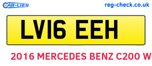 LV16EEH are the vehicle registration plates.