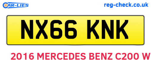 NX66KNK are the vehicle registration plates.