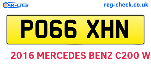 PO66XHN are the vehicle registration plates.