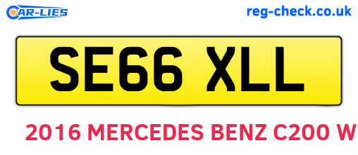 SE66XLL are the vehicle registration plates.
