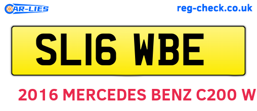 SL16WBE are the vehicle registration plates.