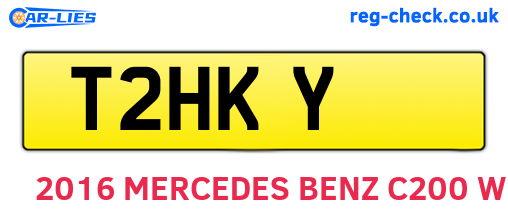 T2HKY are the vehicle registration plates.