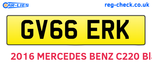 GV66ERK are the vehicle registration plates.