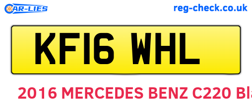 KF16WHL are the vehicle registration plates.
