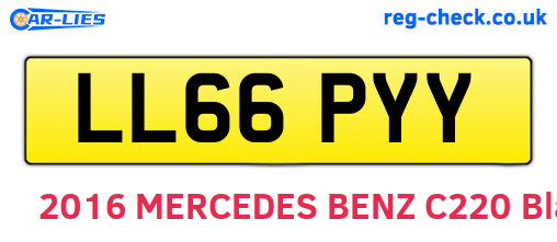LL66PYY are the vehicle registration plates.