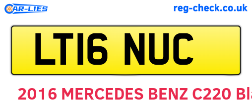 LT16NUC are the vehicle registration plates.