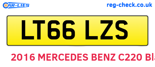LT66LZS are the vehicle registration plates.