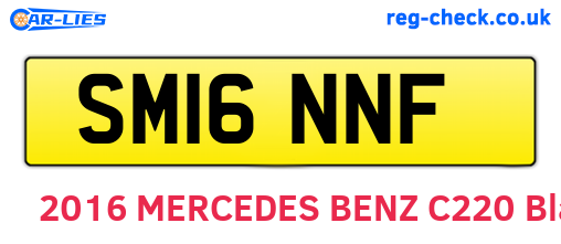 SM16NNF are the vehicle registration plates.