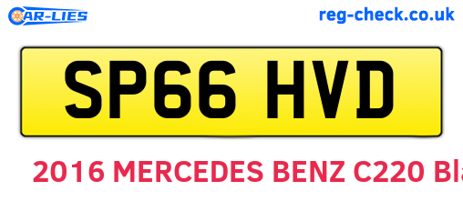 SP66HVD are the vehicle registration plates.