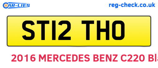 ST12THO are the vehicle registration plates.