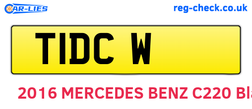 T1DCW are the vehicle registration plates.