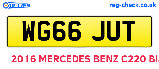 WG66JUT are the vehicle registration plates.