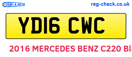 YD16CWC are the vehicle registration plates.